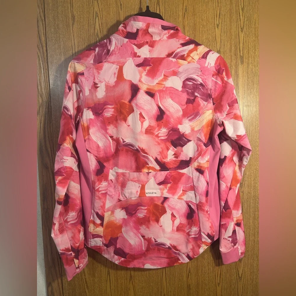Athleta Run With It Floral Full Zip Running Jacket - Picture 5 of 5